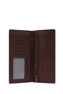 Erkek Kahverengi Örgülü Deri Cüzdan | Derimod