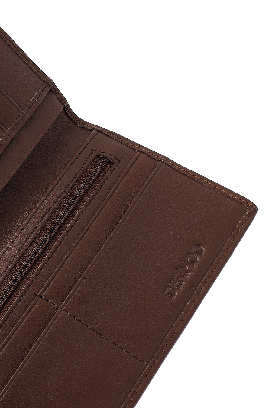 Erkek Kahverengi Örgülü Deri Cüzdan