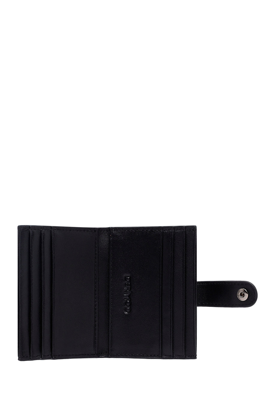 Men's Black Braided Leather Cardholder