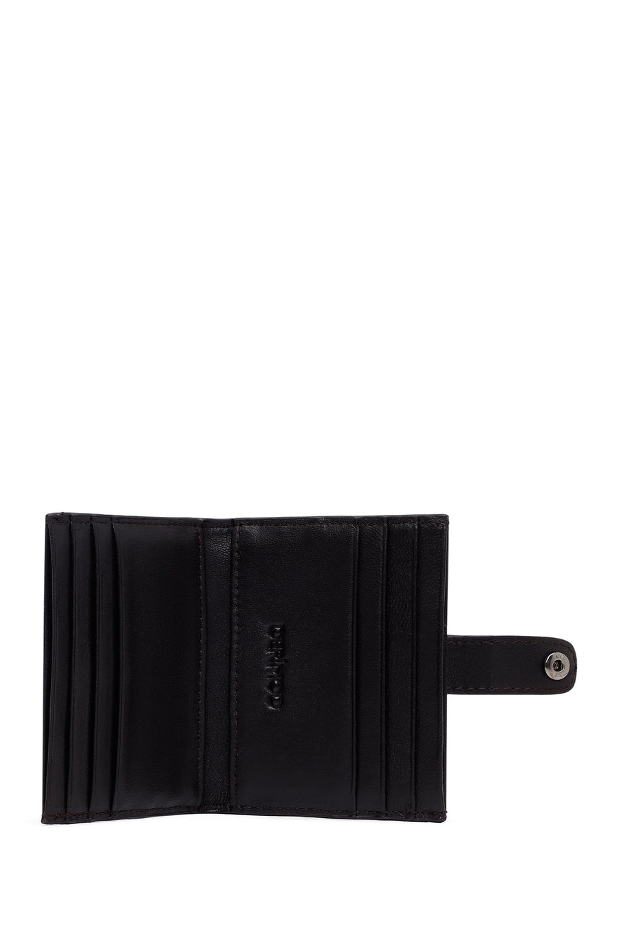 Men's Brown Braided Leather Cardholder