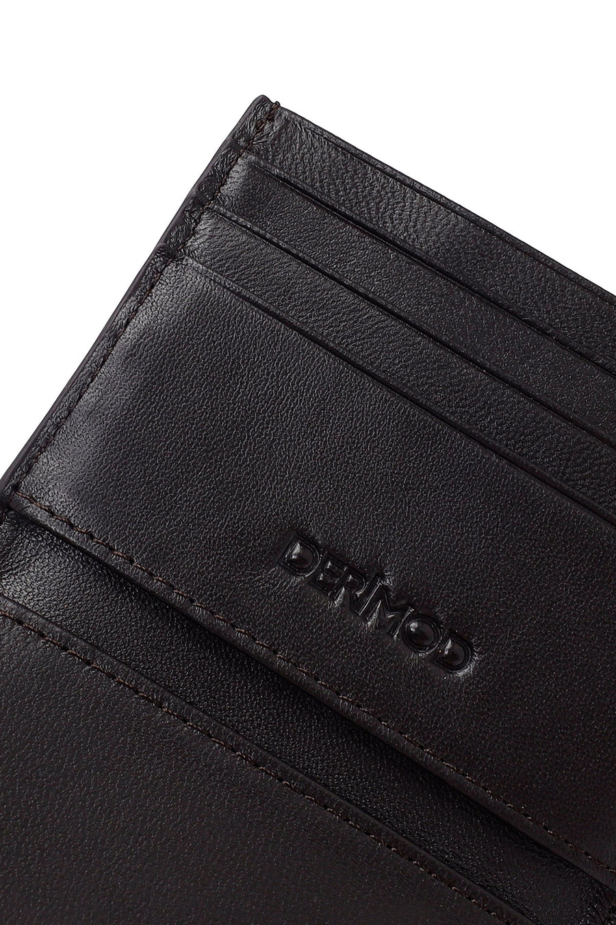 Men's Brown Braided Leather Cardholder