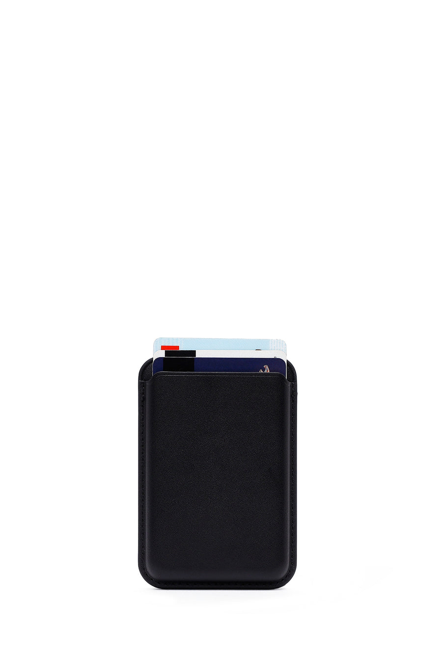 Men's Black Leather Magnetic Wallet 000A2D361518 | Derimod