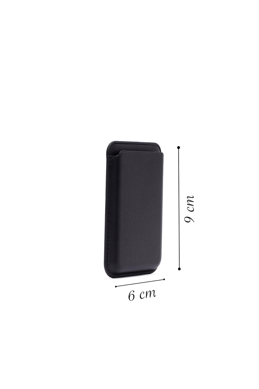 Men's Black Leather Magnetic Wallet