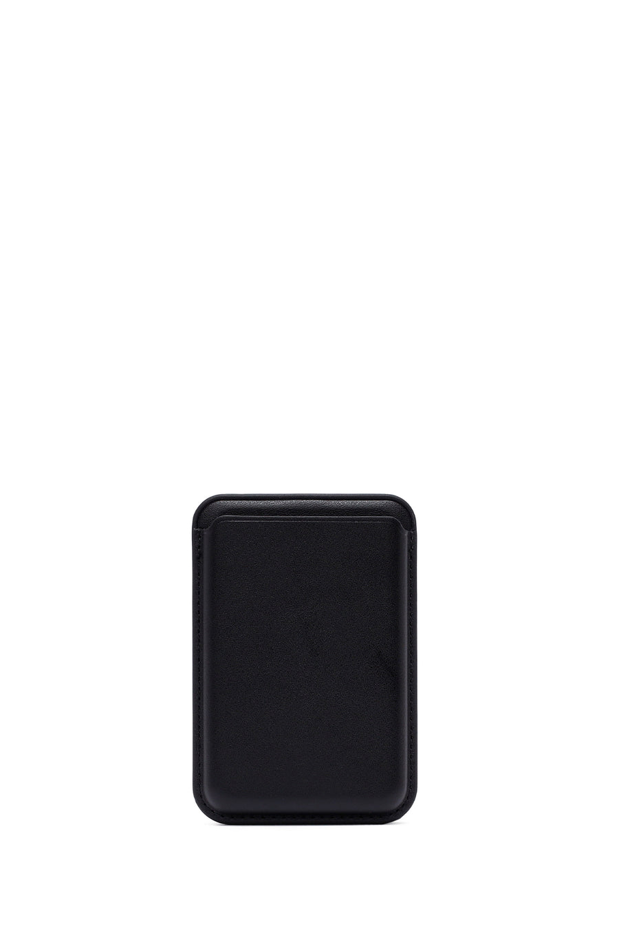 Men's Black Leather Magnetic Wallet