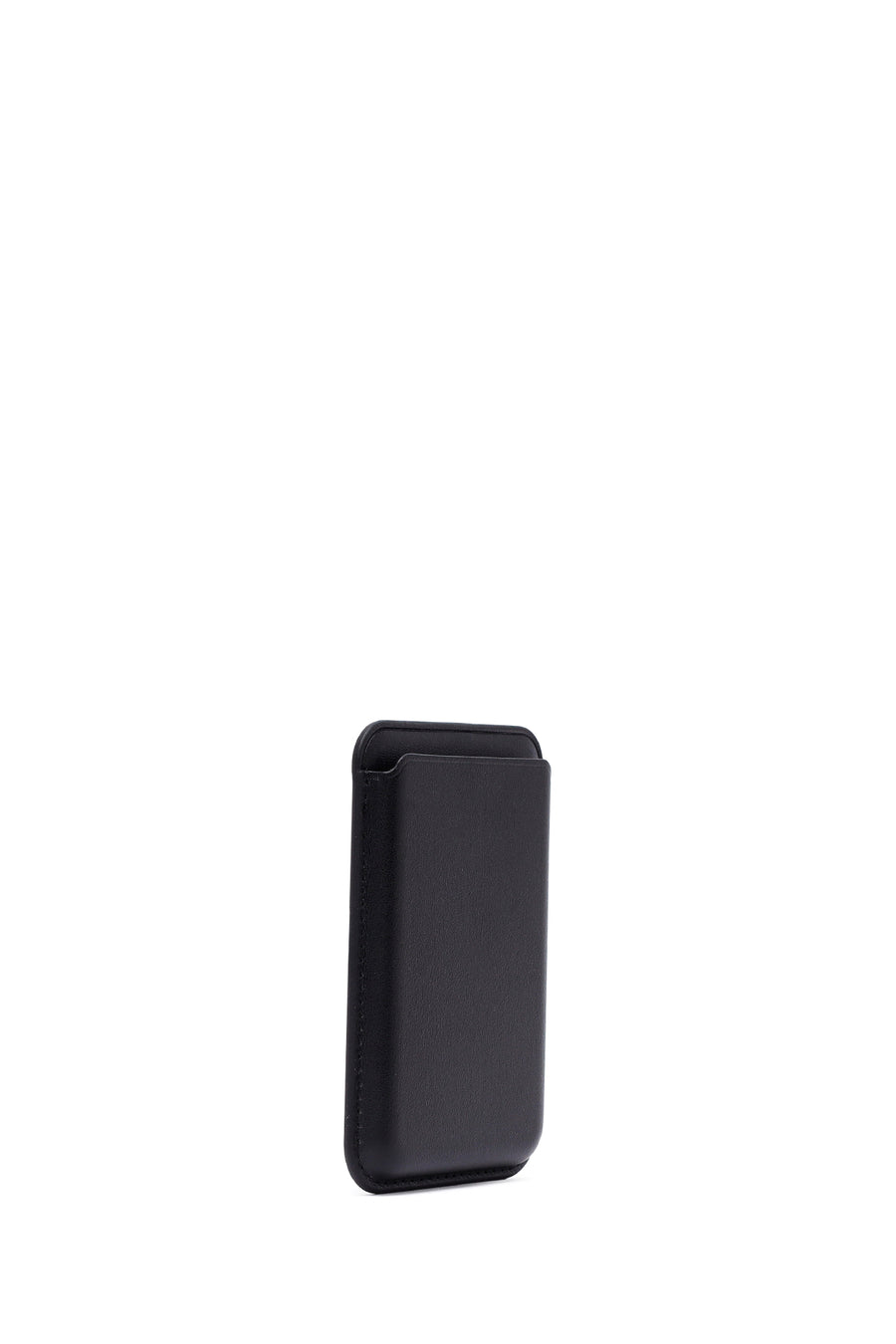 Men's Black Leather Magnetic Wallet