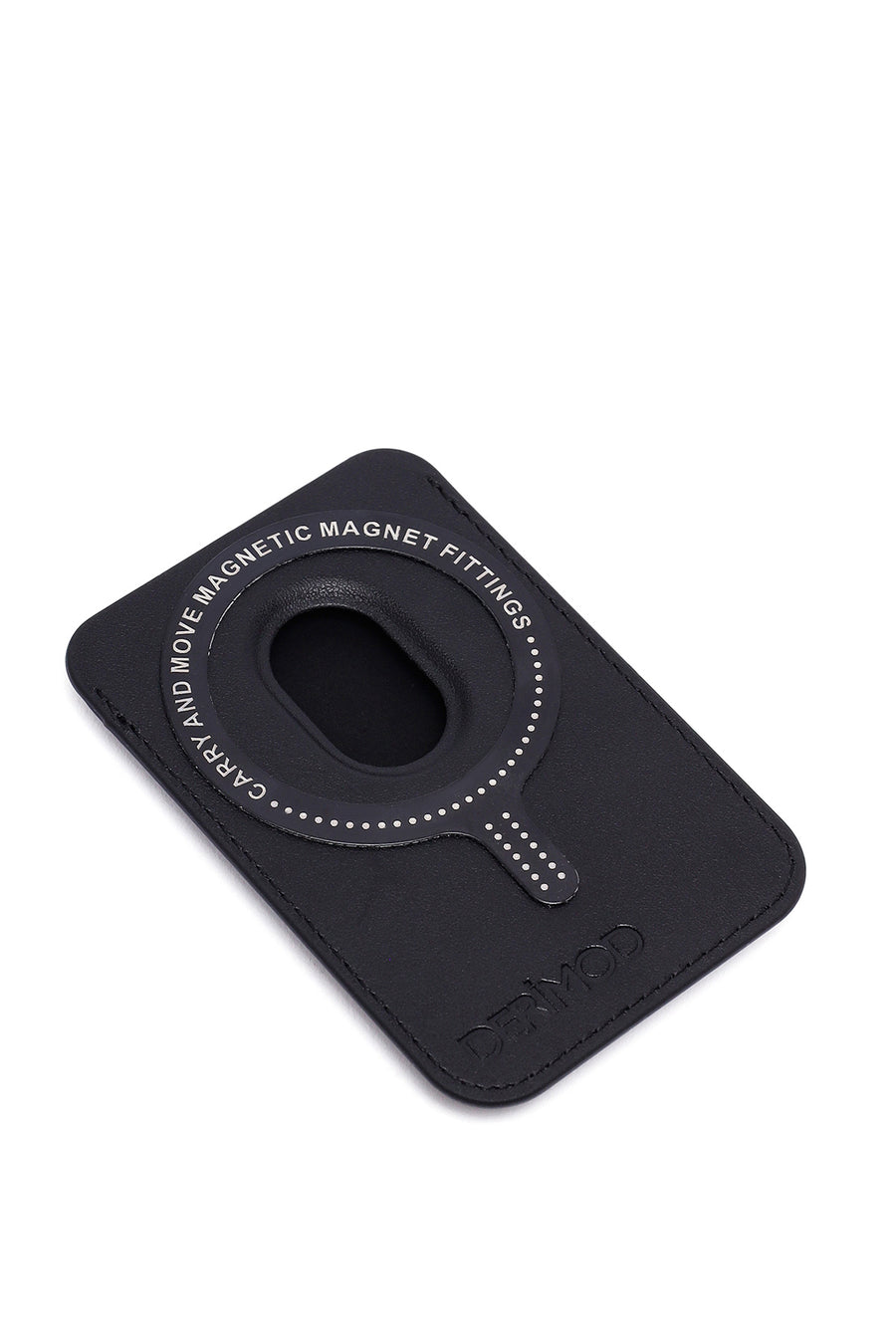 Men's Black Leather Magnetic Wallet