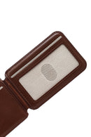 Erkek Kahverengi Deri Manyetik Cüzdan | Derimod