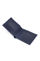 Erkek Lacivert Örgülü Deri Cüzdan | Derimod