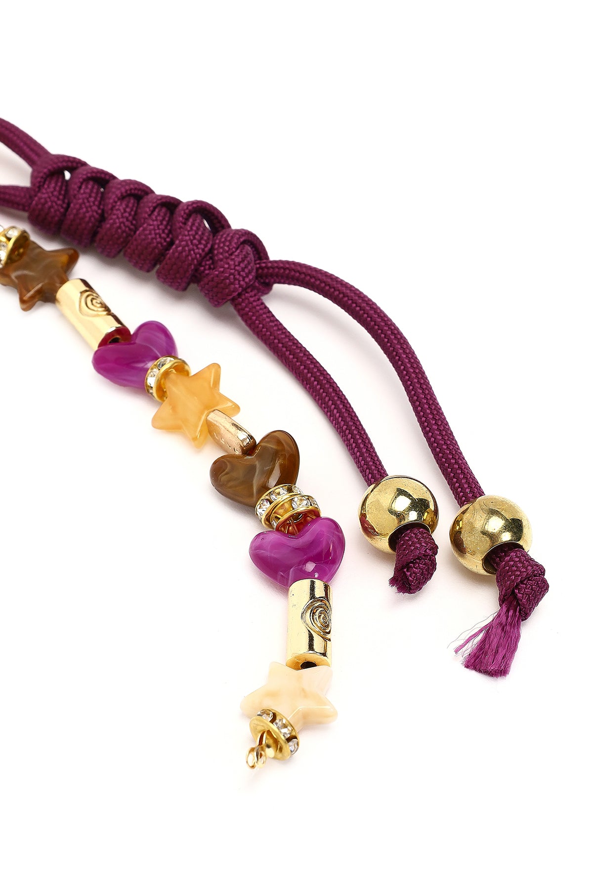 Kadın Mor Boncuklu Metal Charm