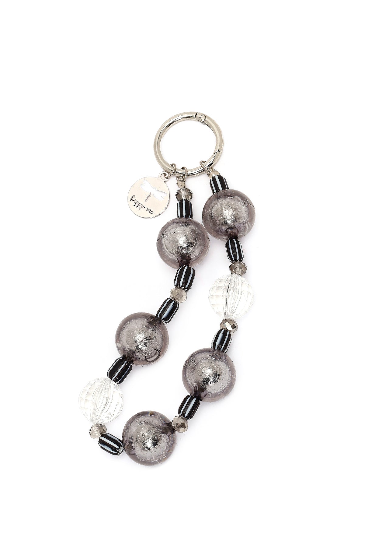 Kadın Gümüş Boncuklu Metal Charm