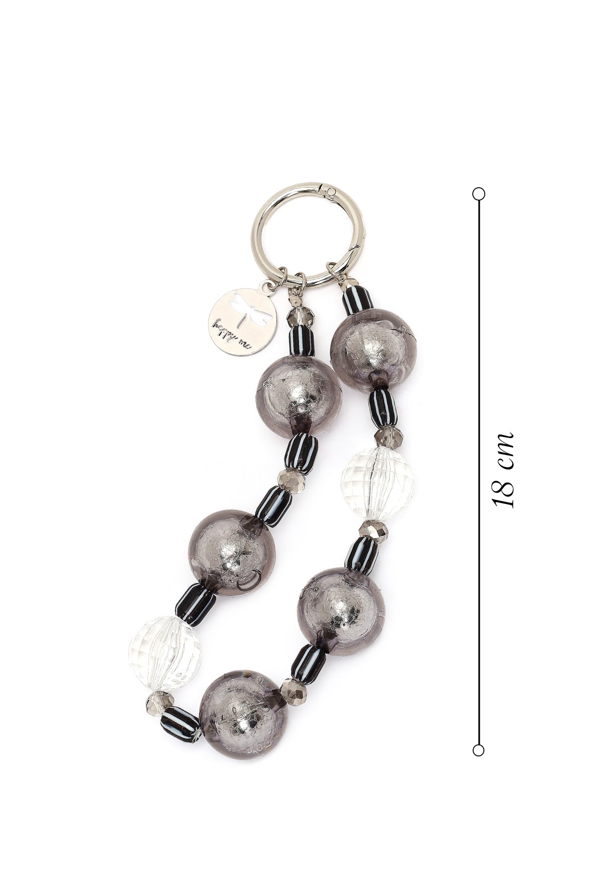 Kadın Gümüş Boncuklu Metal Charm