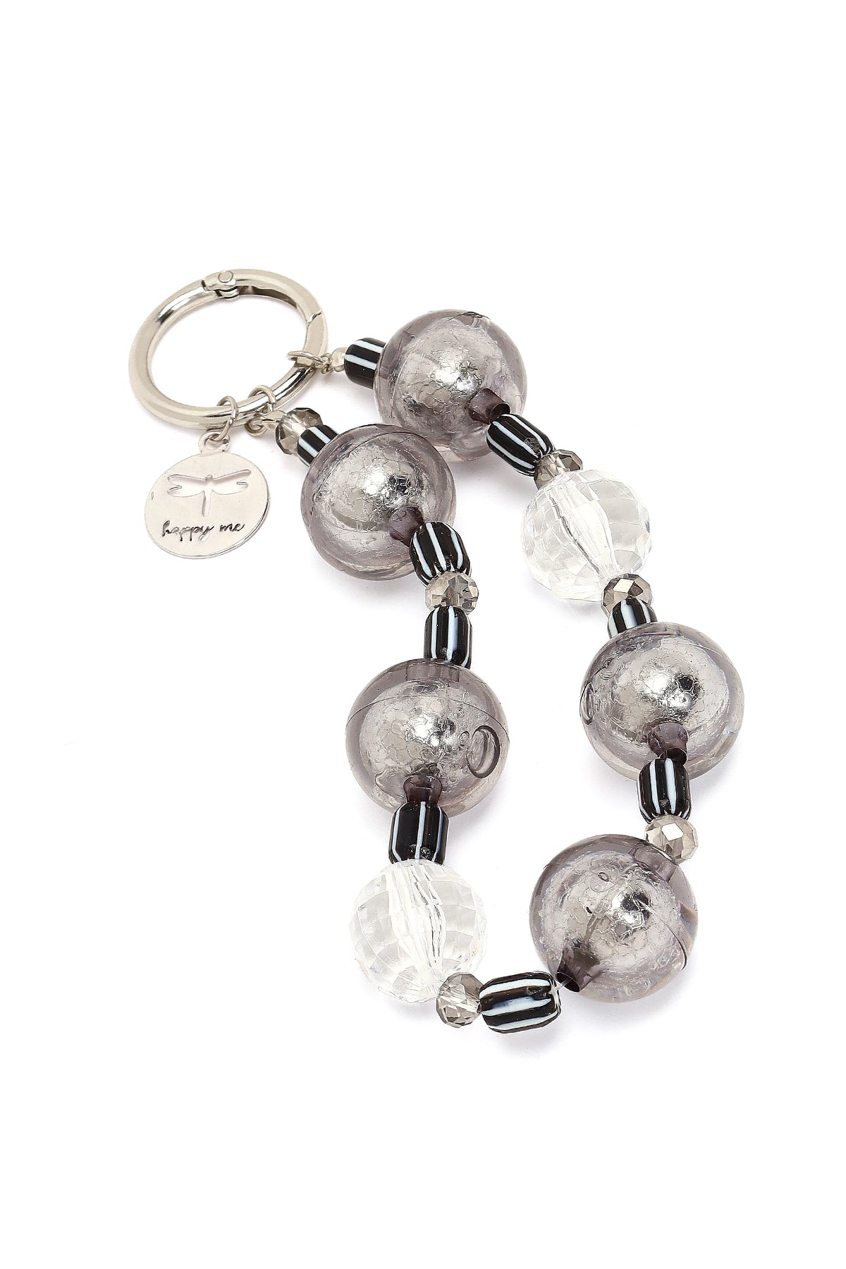 Kadın Gümüş Boncuklu Metal Charm