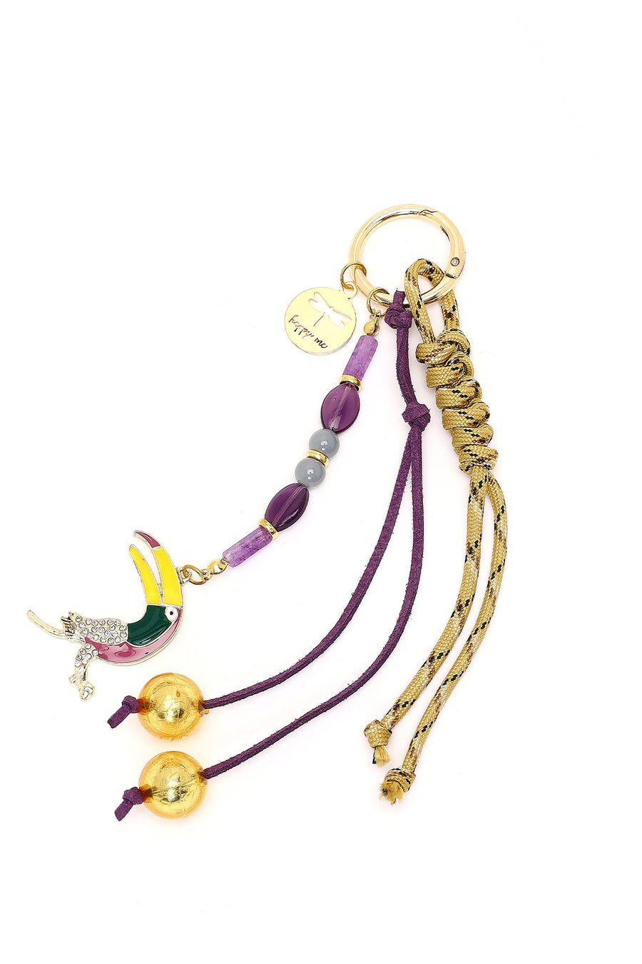 Kadın Mor Boncuklu Metal Charm 000A2D470614 | Derimod