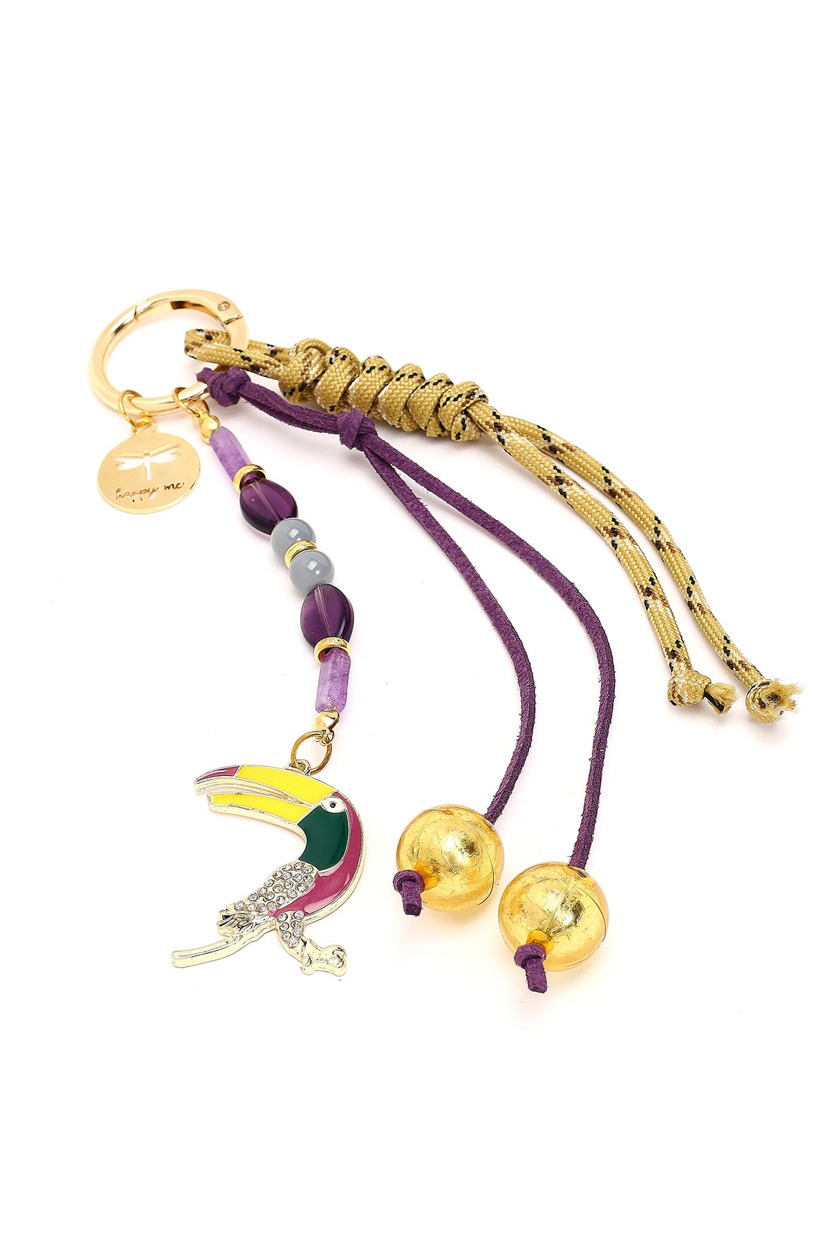 Kadın Mor Boncuklu Metal Charm