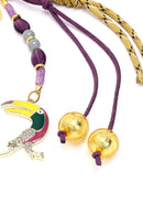 Kadın Mor Boncuklu Metal Charm | Derimod