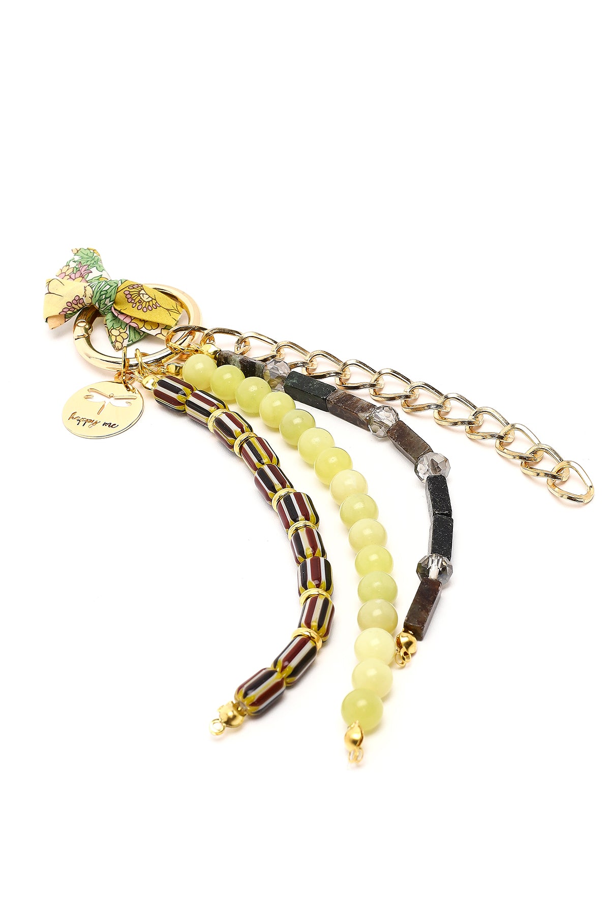 Kadın Yeşil Boncuklu Metal Charm