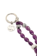 Kadın Mor Boncuklu Metal Charm | Derimod