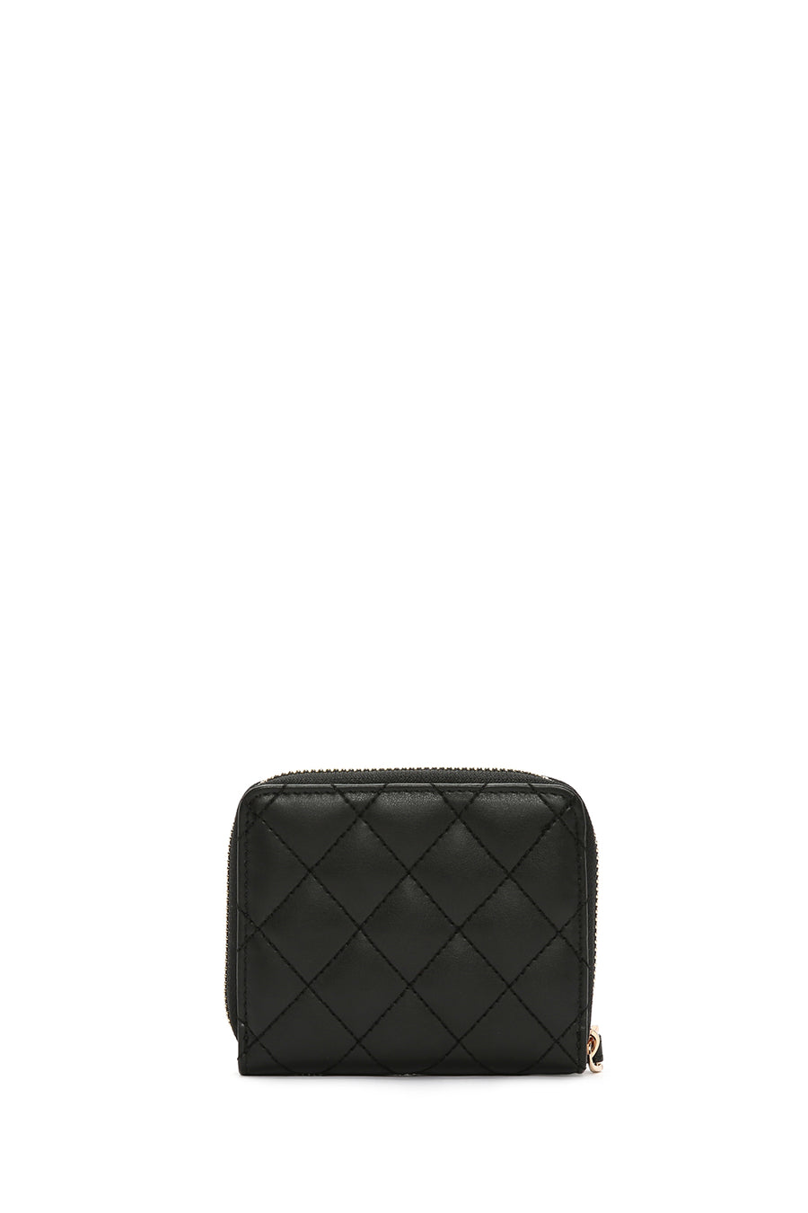 Women's Black Quilted Wallet