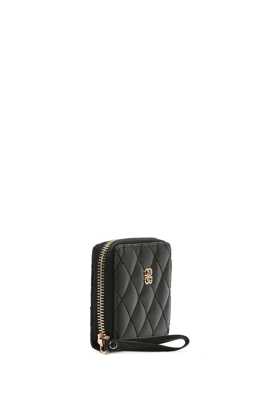 Women's Black Quilted Wallet