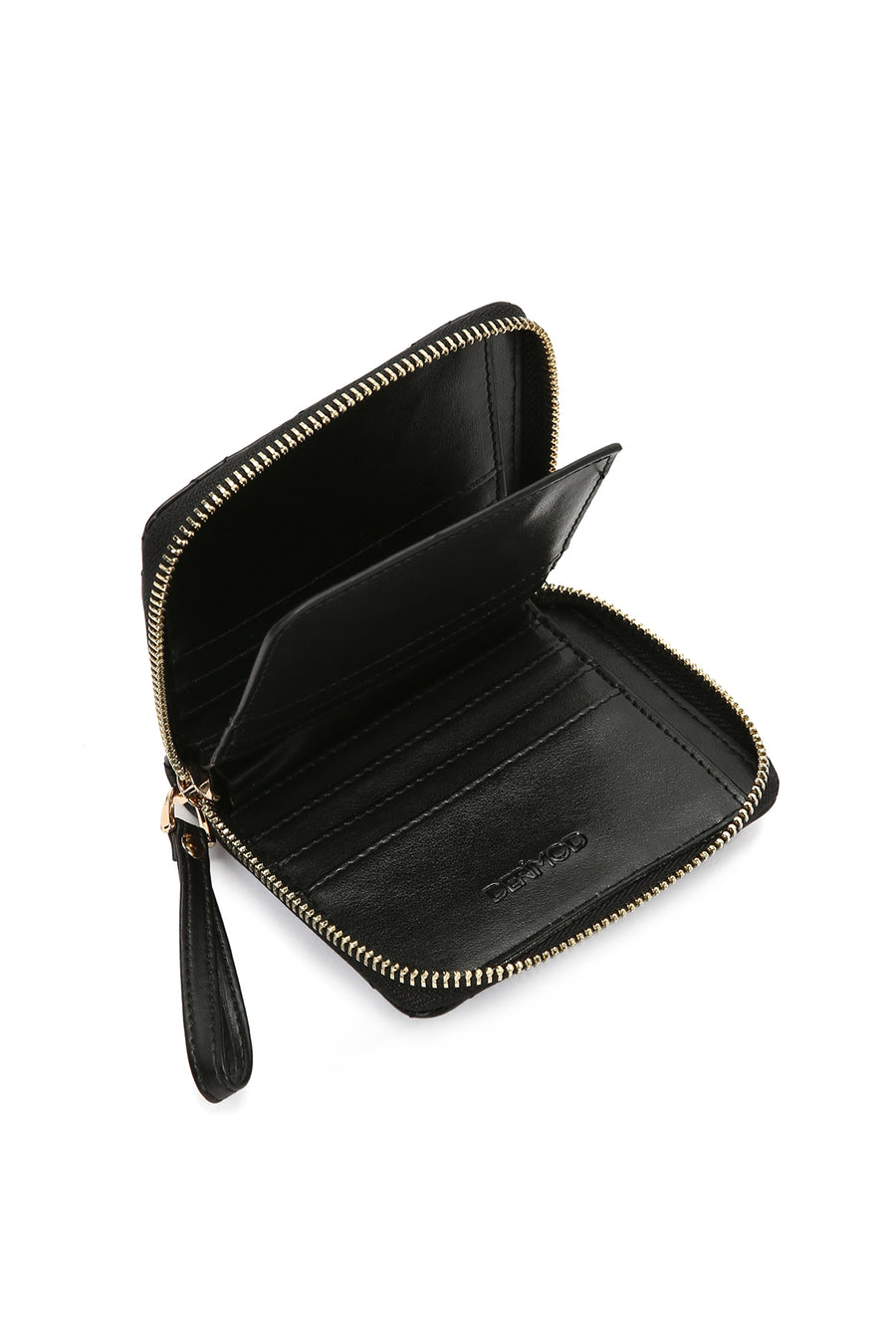 Women's Black Quilted Wallet