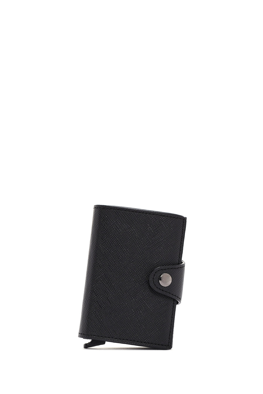Women's Black Mechanical Card Holder