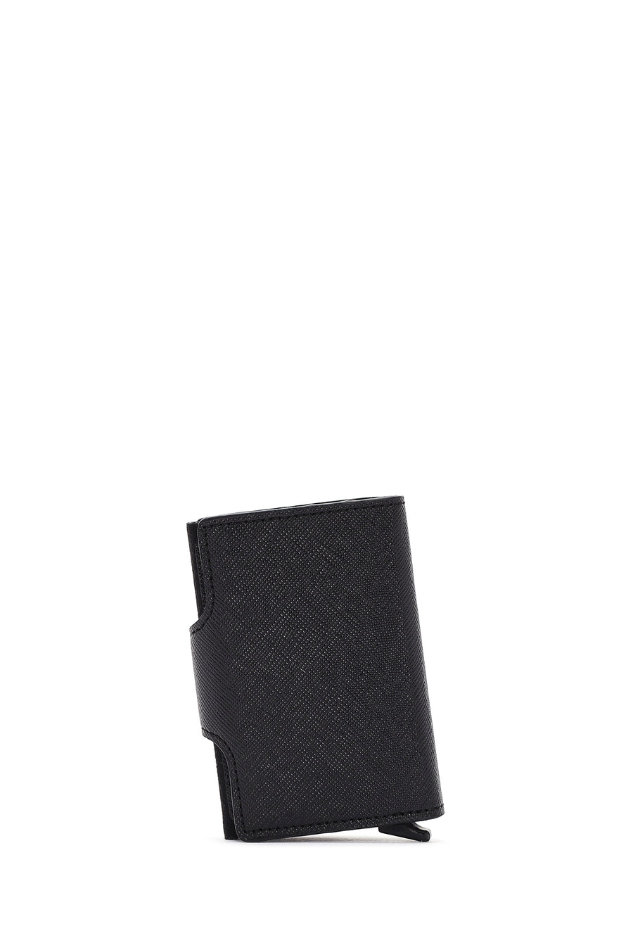 Women's Black Mechanical Card Holder