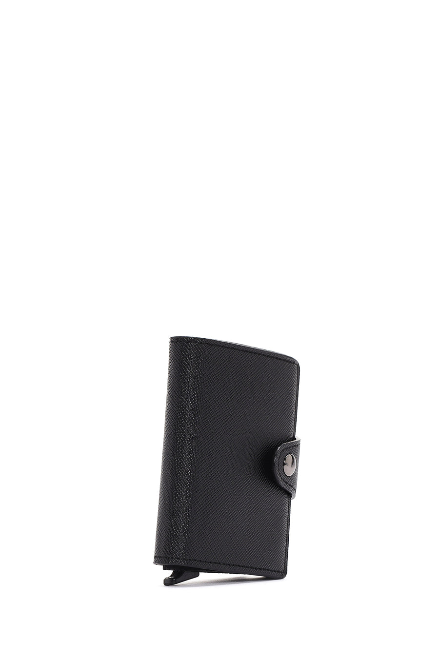 Women's Black Mechanical Card Holder