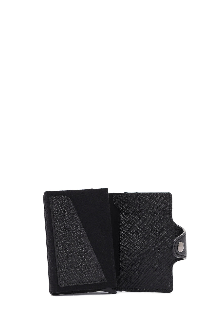 Women's Black Mechanical Card Holder