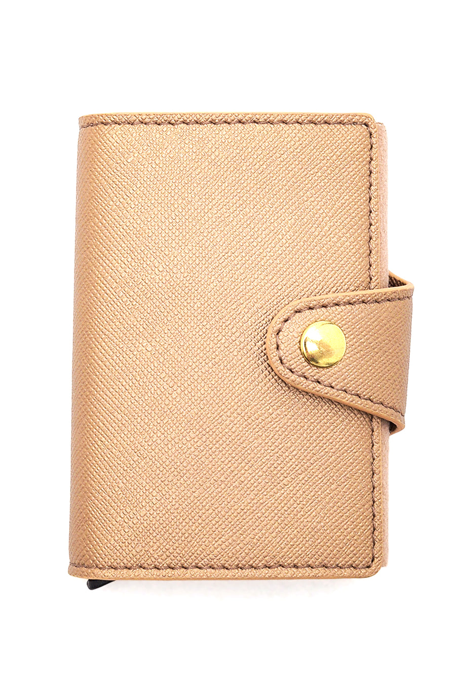 Women's Gold Mechanism Card Holder 000A2D5092CV | Derimod