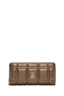 Women's Copper Quilted Wallet | Derimod