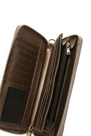 Women's Copper Quilted Wallet | Derimod