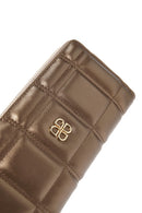 Women's Copper Quilted Wallet | Derimod