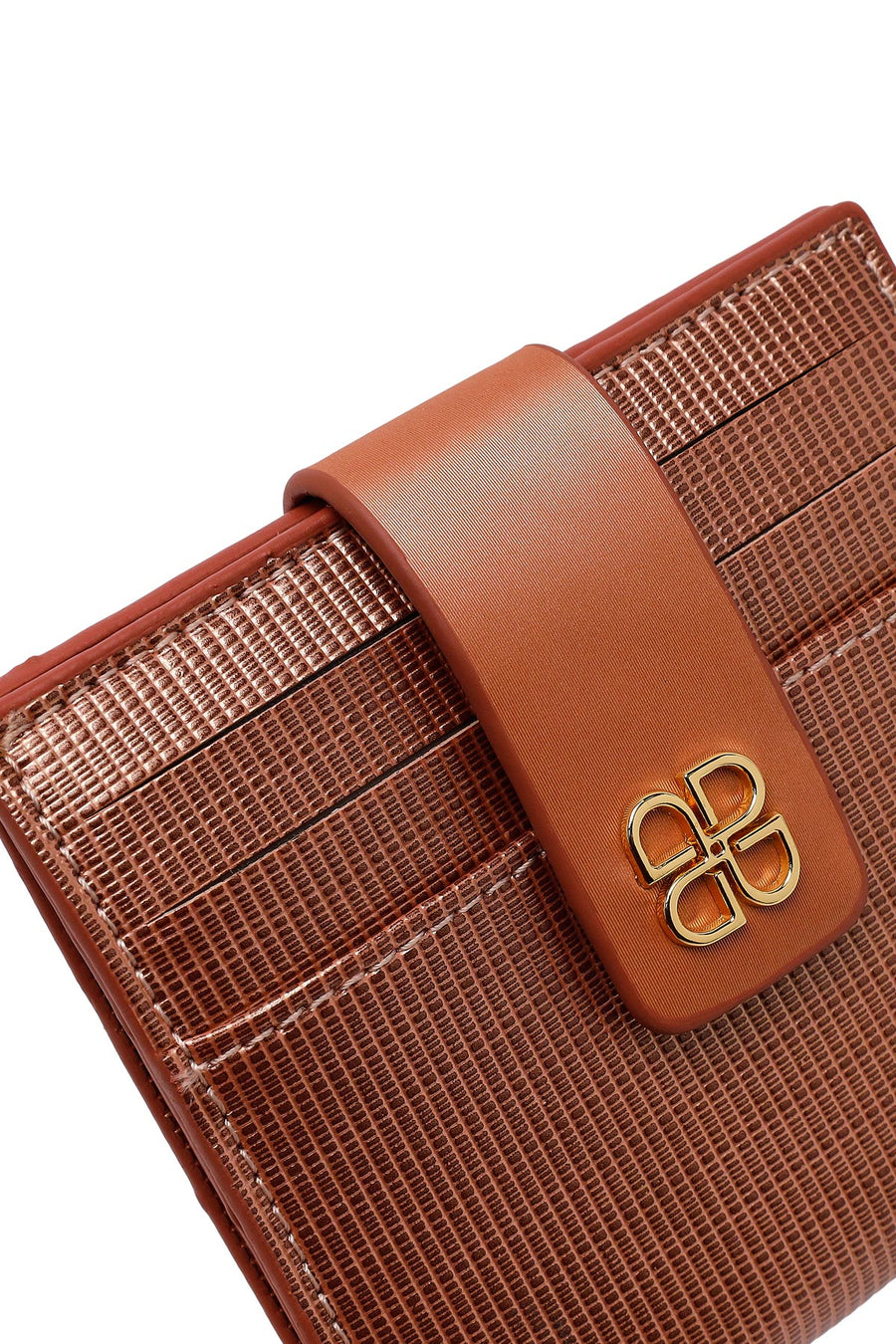 Woman Bronze Printed Cardholder