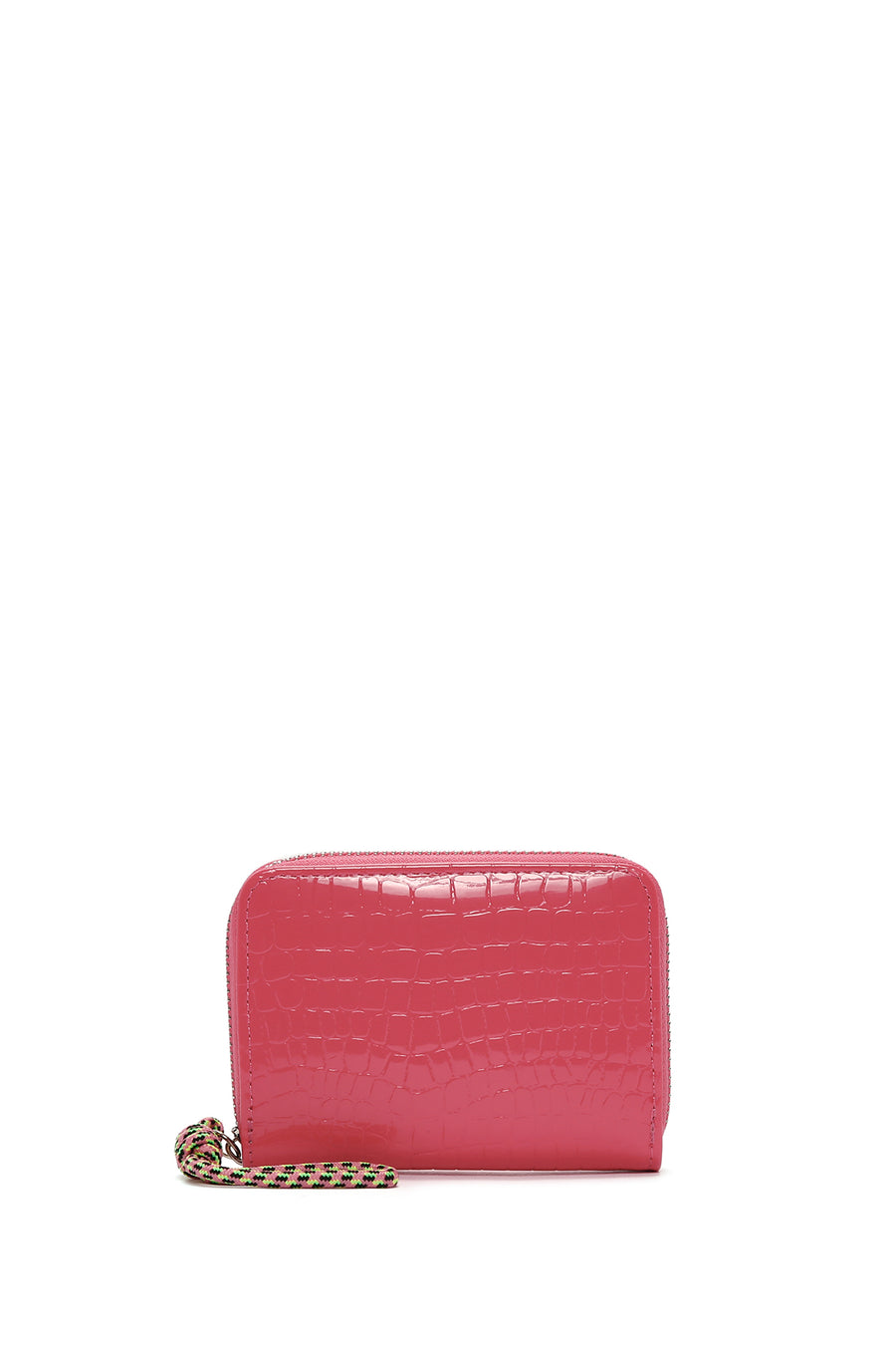 Women's Pink Crocodile Patterned Card Holder 000A2D5501E3 | Derimod