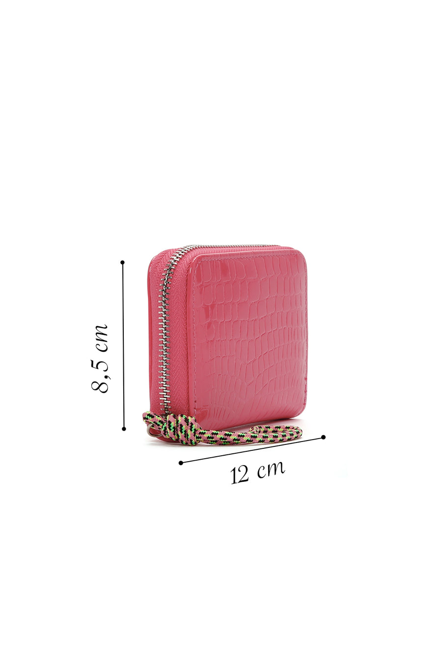 Women's Pink Crocodile Patterned Card Holder