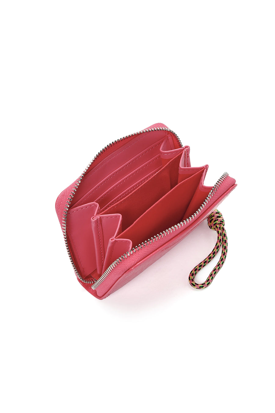Women's Pink Crocodile Patterned Card Holder