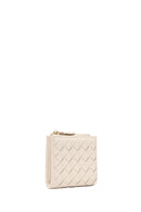 Women's Cream Knit Wallet | Derimod