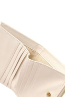 Women's Cream Knit Wallet | Derimod