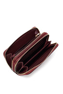 Kadın Bordo Kroko Cüzdan | Derimod