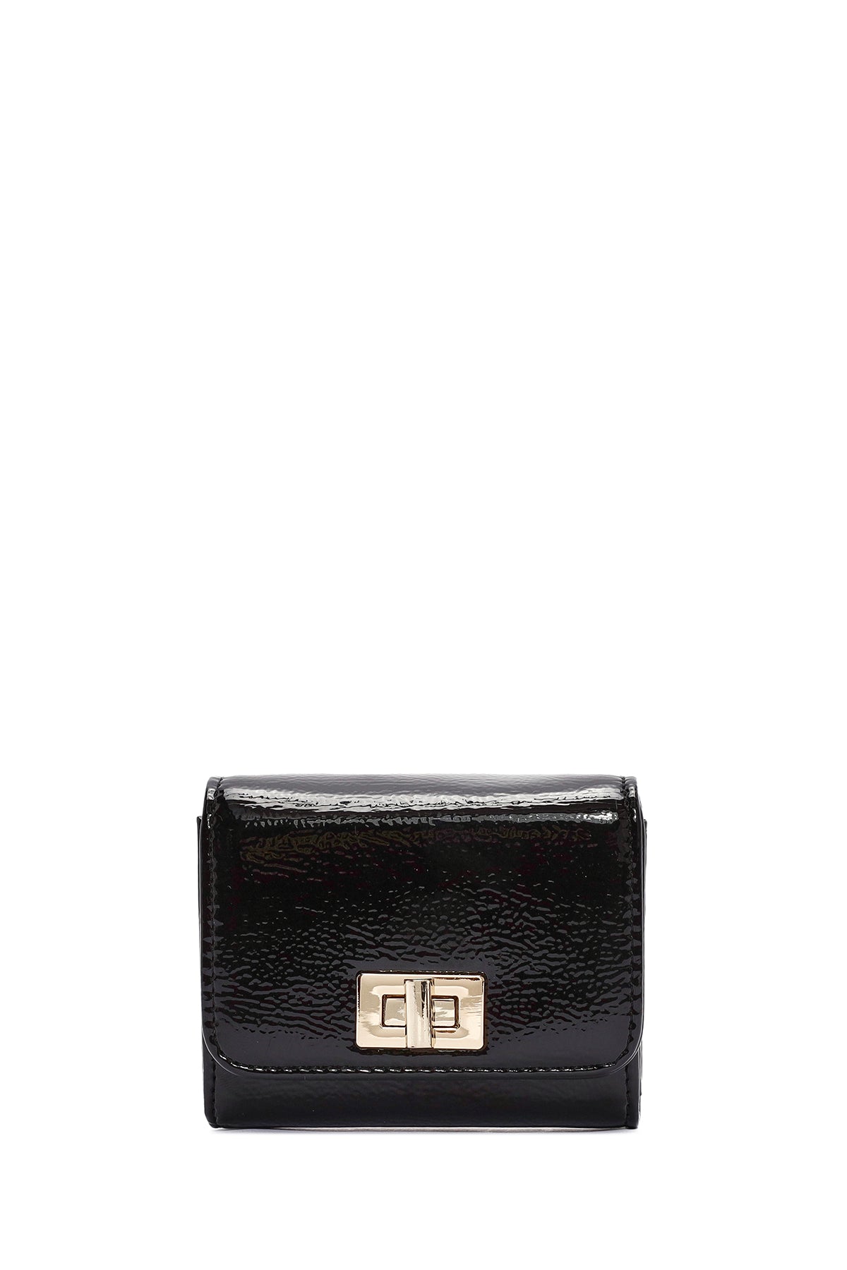 Kadın Siyah Rugan Cüzdan