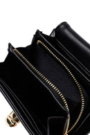 Women's Black Patent Leather Wallet | Derimod