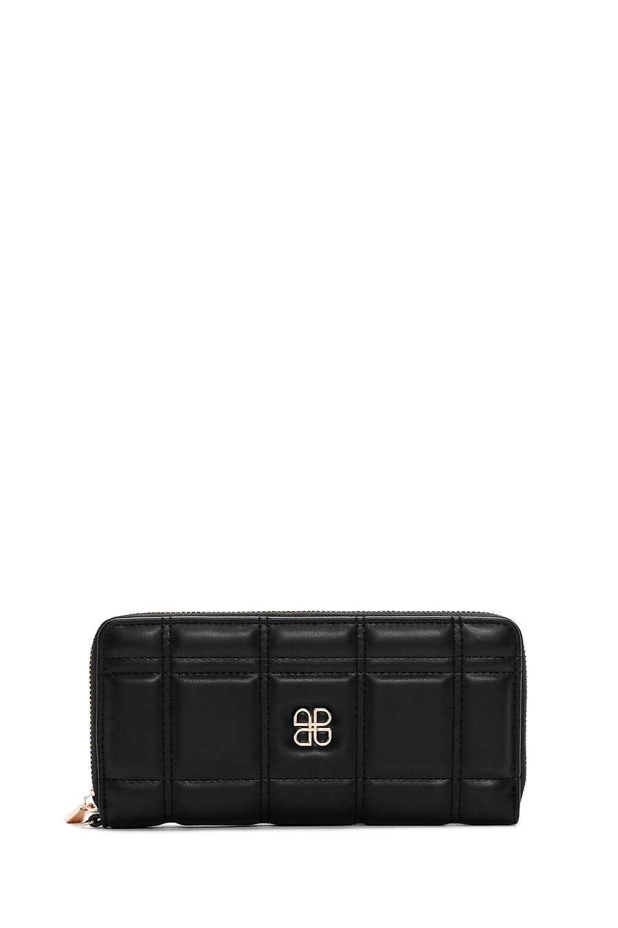 Women's Black Quilted Wallet