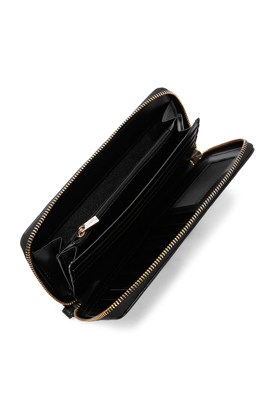 Women's Black Quilted Wallet