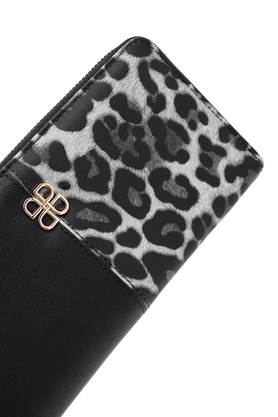 Women's Black Leopard Wallet