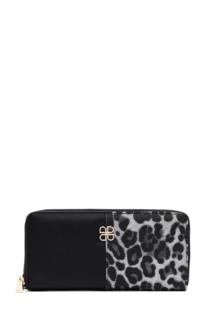 Women's Black Leopard Wallet