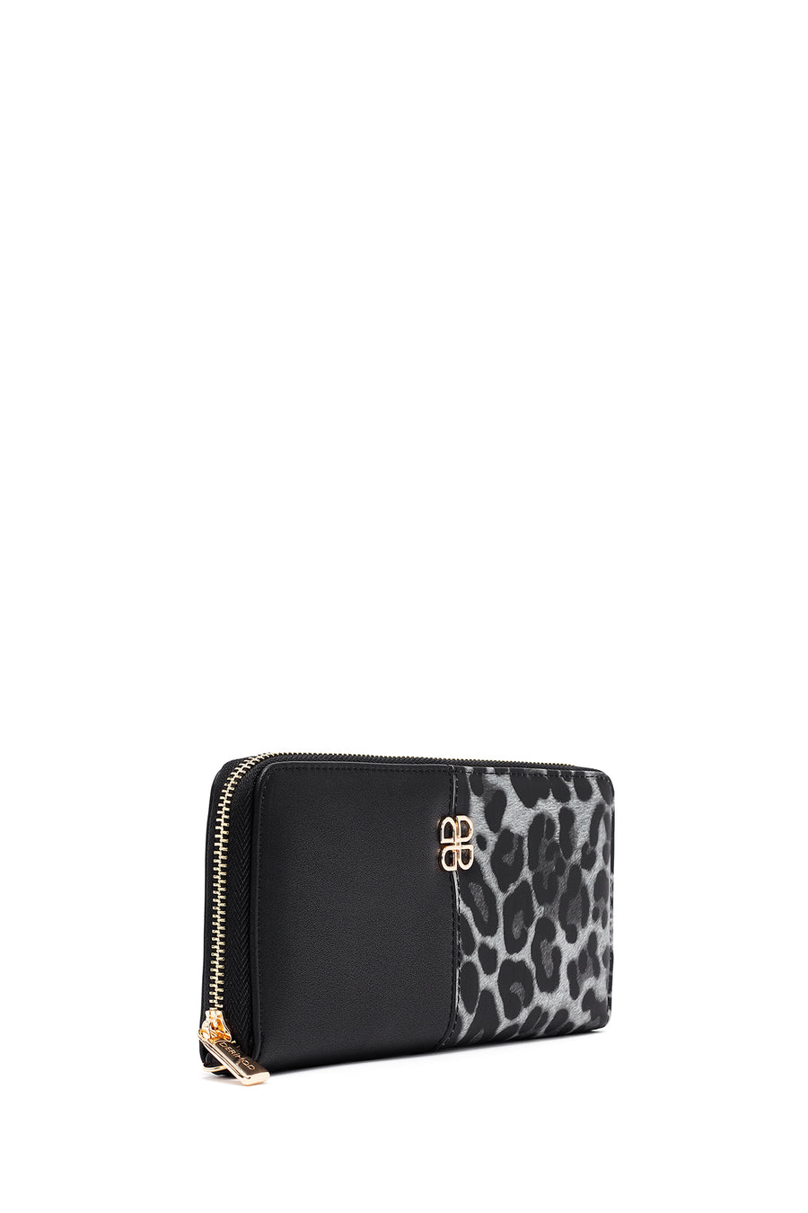 Women's Black Leopard Wallet
