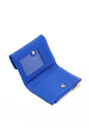 Women's Blue Printed Wallet | Derimod