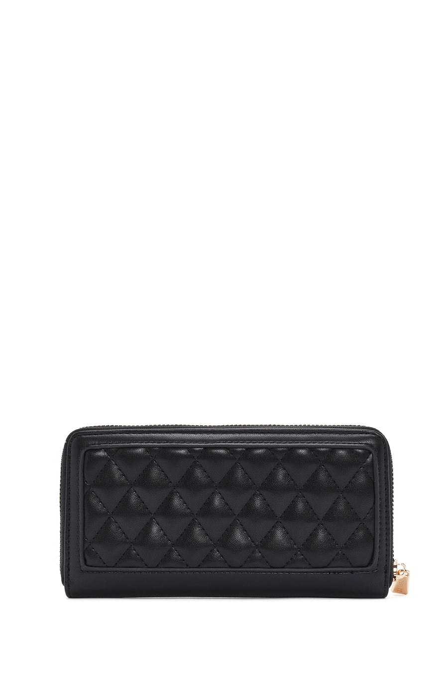 Women's Black Quilted Wallet