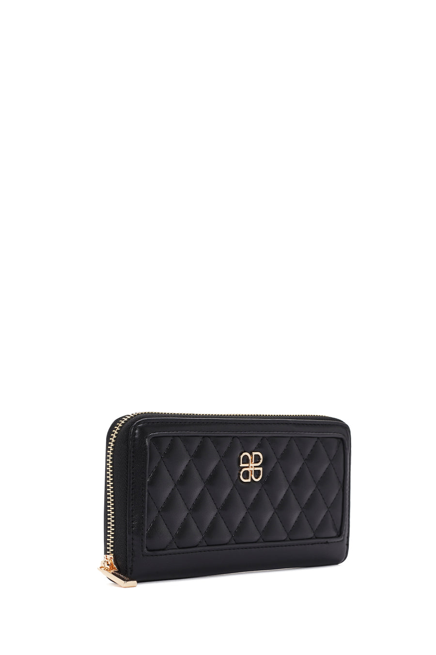 Women's Black Quilted Wallet