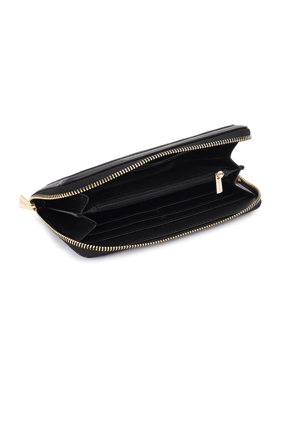 Women's Black Quilted Wallet